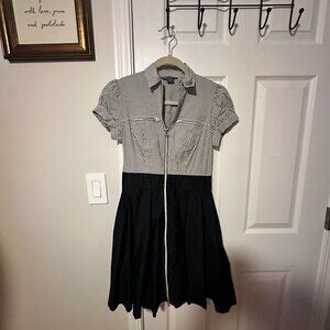 Flattering Armani Exchange Striped Dress